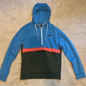Nike half zip hoodie